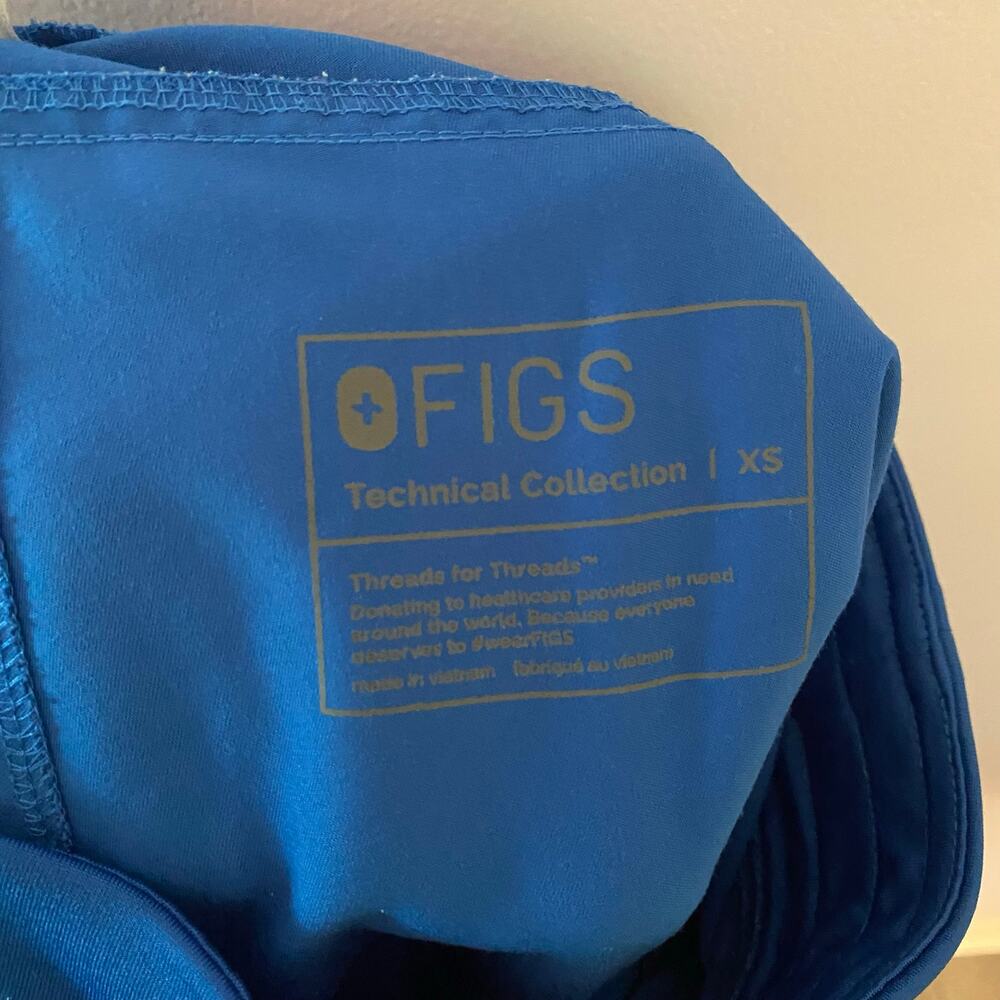 FIGS Royal Blue Kade Straight Leg Scrub Pants Uniform Nurse Doctor Women size XS - Picture 2 of 8